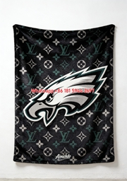 NFL Eagles Black Designer Wall Hanging Blanket 240